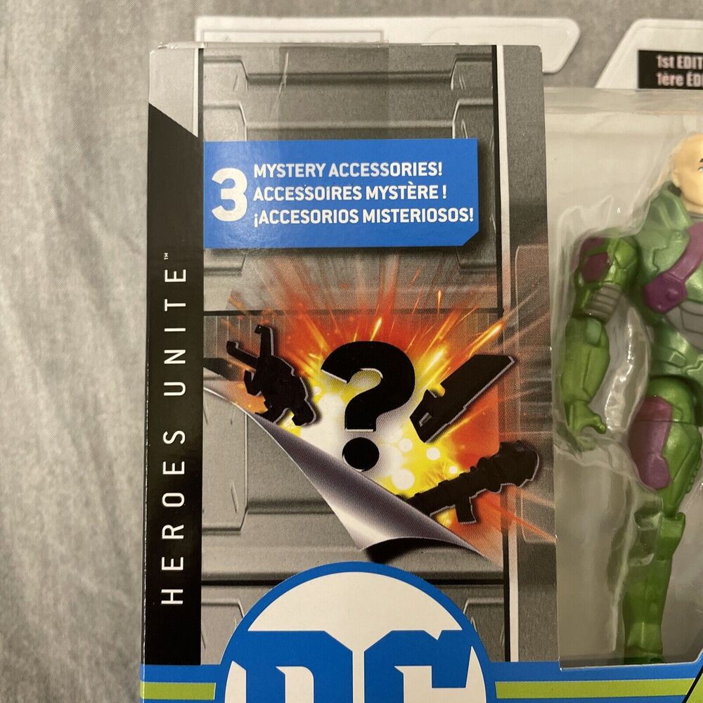 Sealed DC Spin Master Lex Luthor Figure *extremely Rare* Heroes Unite FS Charity - Picture 7 of 8